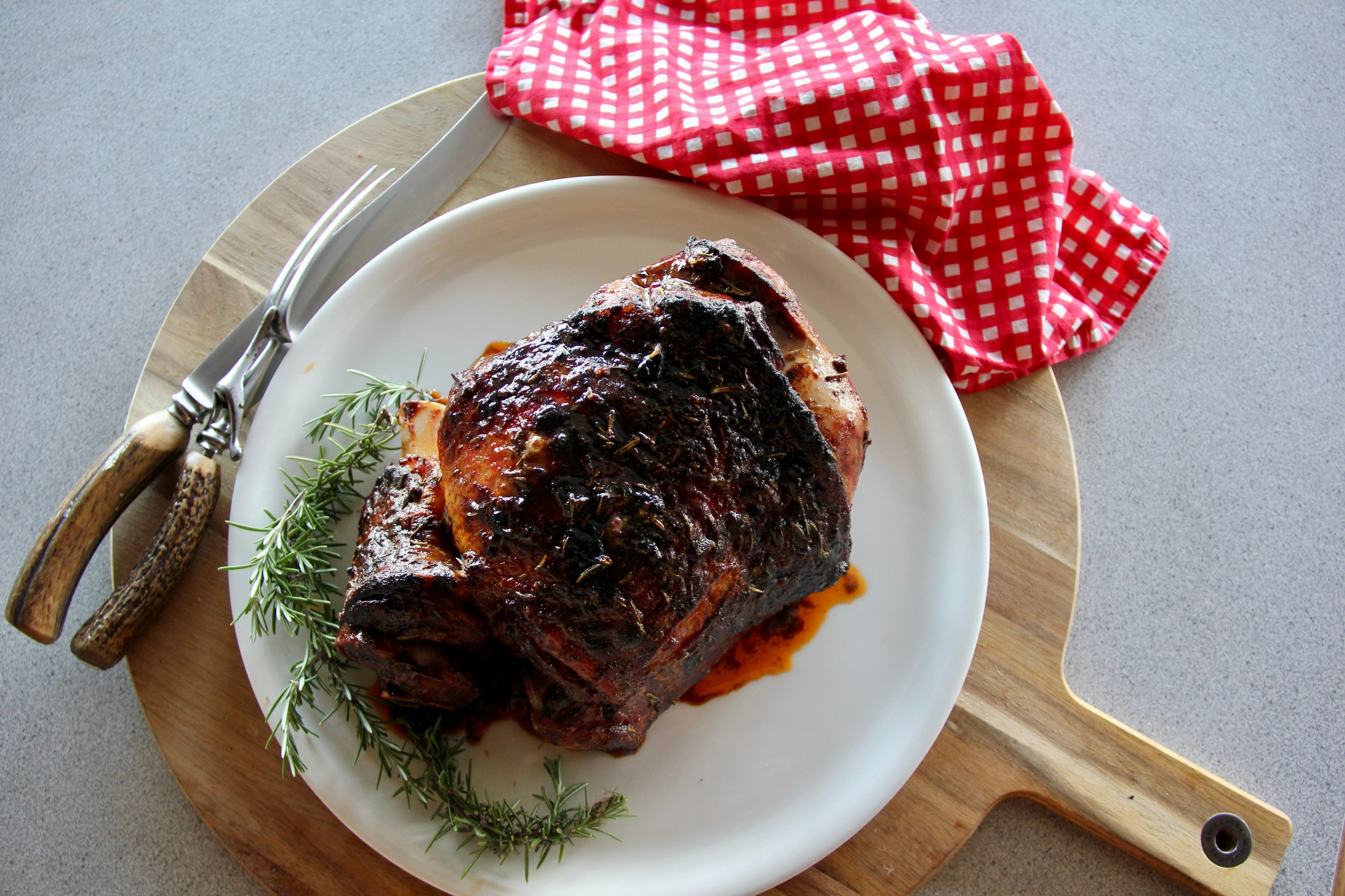 BBQ Christmas Lamb Leg