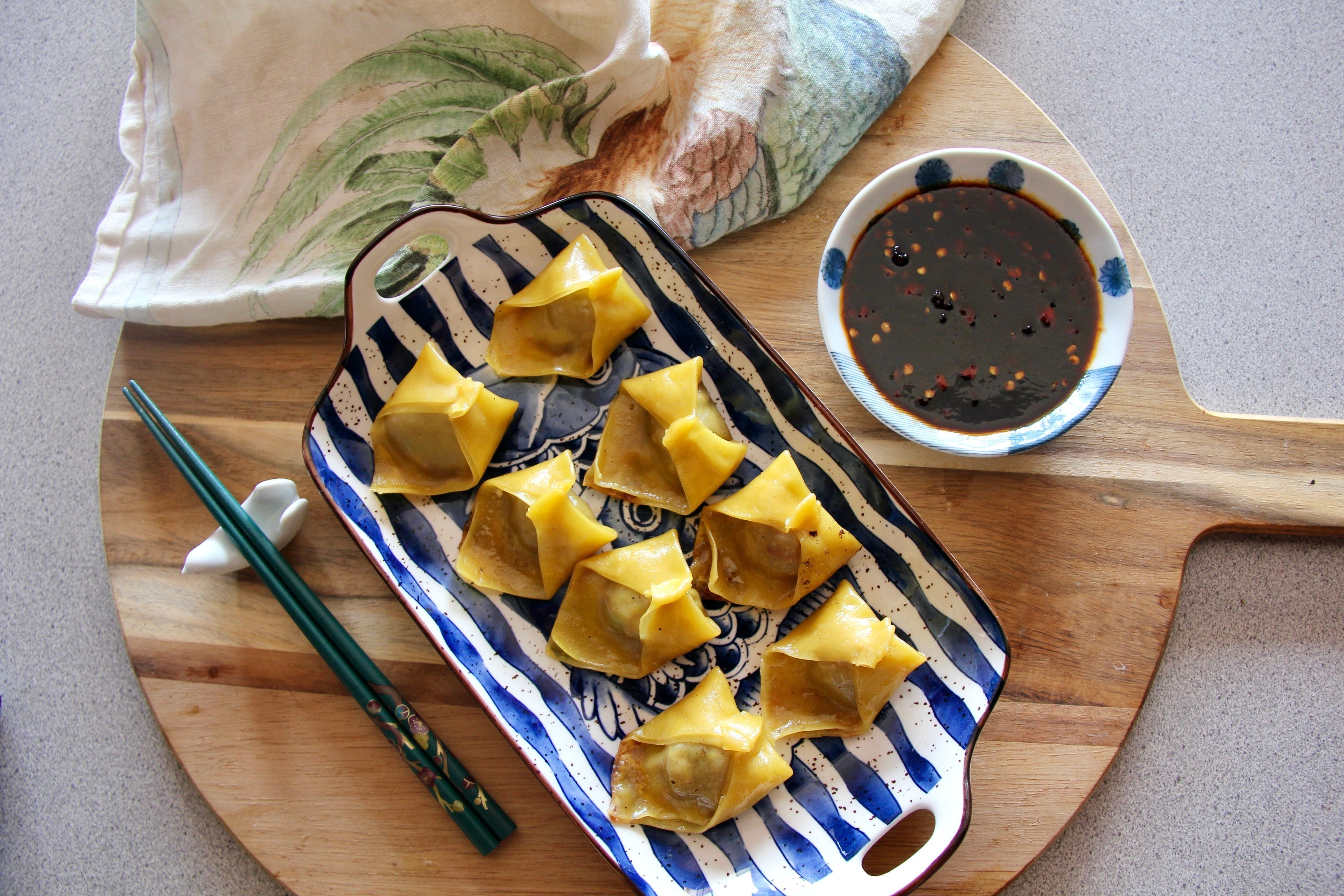 Venison Dumplings w/ Plum Chilli Sauce