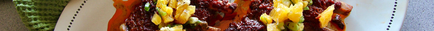 Paprika Honey Pork Ribs w/ Orange Salsa