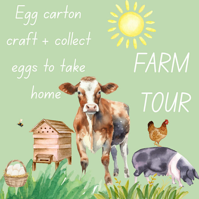 Farm Tour + Egg Carton Craft- School Holiday Activities