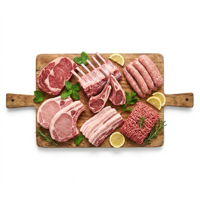 Taste The Farm Box — grass-fed beef, lamb and pasture-raised pork variety
