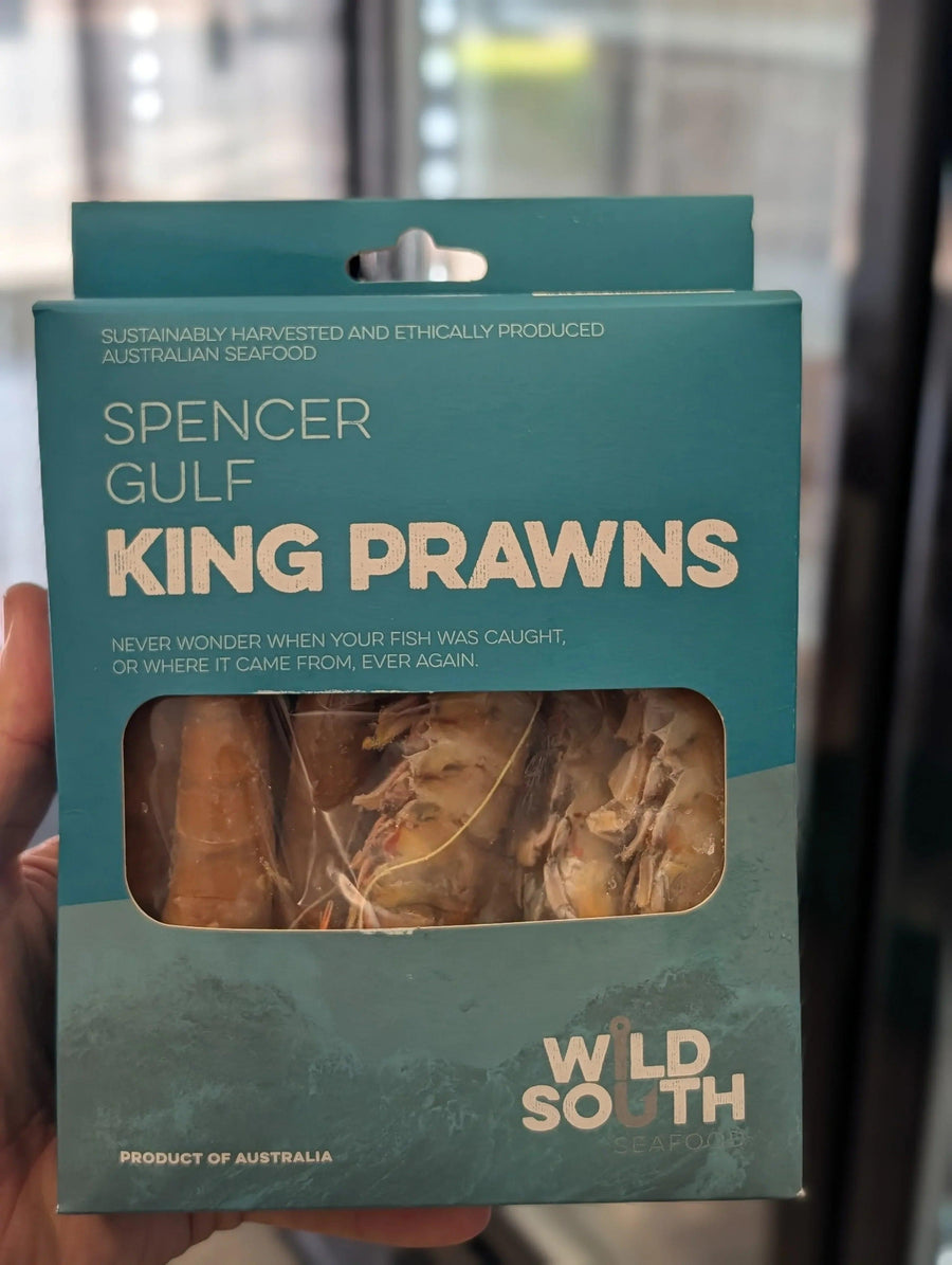 Spencer Gulf King Prawns 400g - Wolki Farm — view 2