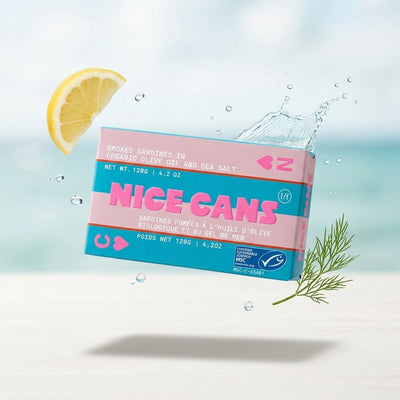 Nice Cans Smoked Sardines in Organic Olive Oil and Sea Salt 120g