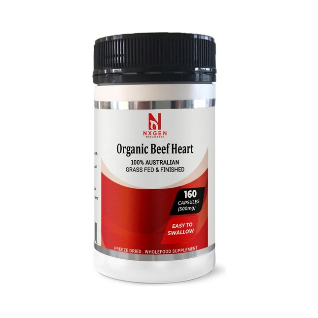 NXGEN Organic Beef Heart Capsules — 160 count