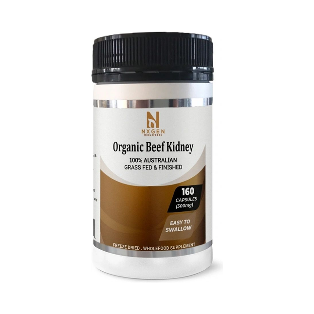 NXGEN Organic Beef Kidney Capsules — 160 count