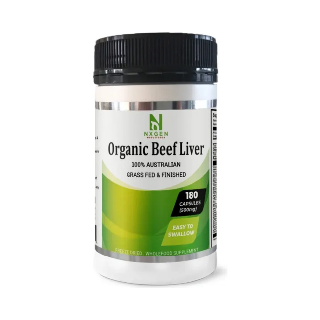 NXGEN Organic Beef Liver Capsules — 180 count