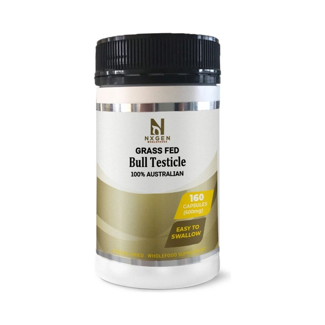 NXGEN Grass-Fed Bull Testicle Capsules — 160 count