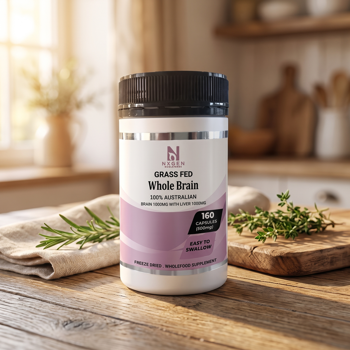 NXGEN Whole Brain Capsules, farmhouse kitchen